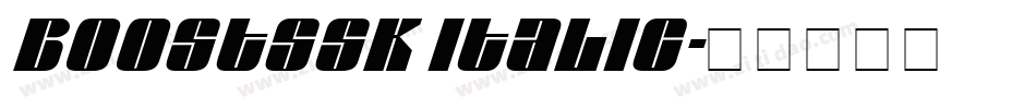 BoostSSK Italic字体转换